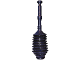 Bellows Drain Plunger, 6 1/2 In Cup