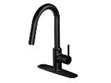 Home Impressions Matte Black Kitchen Faucet, Single Handle