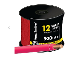 Southwire THHN 12 Solid Wire Red (Sold Per Ft)