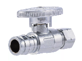 SharkBite Compression Straight Stop Valve  1/2 In PEX-A x 3/8 In