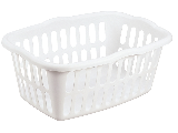 Sterilite White Laundry Basket, 1.5 bu