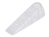 ProSource Wedge Door Stop Rubber Clear, 1 In