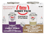 Oatey PVC Primer & Cement Handy Pak, 4 Oz