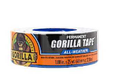 Gorilla Permanent Tape, 1.88 in x 25 Yd