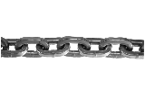Square Straight Link Alloy Cross Chain, 4 Ft (Sizes)
