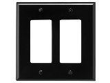 Black Decorator Wall Plate, 1 Gang