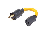 Coleman Cable 20A to 15A Twist Lock Adapter Cord, 9 In