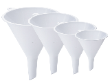 Plastic Funnel Set, 4 Pc