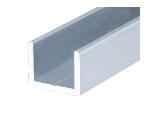 Aluminum Trim Channel, 57/64 In x 9/16 In x 1/16 In x 48 In