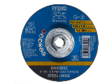 Pferd Cut-Off Wheel Combination Duo Steelox, 5 In x .065 In x 5/8-11 In Arbor