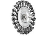 Carbon Steel Mounted Knot Wheel Brush, 4 In