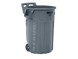 Gray Wheeled Trash Can, 44 Ga