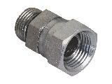 Hydraulic Hose Adapter 5/8 In M O-Ring x 1/2 In Swivel FPT