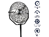 MaxxAir High-Velocity Pedestal Fan, 30 In