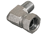 Hydraulic 90 Deg Elbow Adapter 3/8 In MPT x 3/8 Swivel FPT