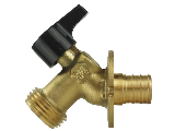 Quarter Turn Brass Sillcock, 3/4 In x 3/4 In