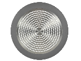 Brushed Nickel Finish Shower Strainer, 5-3/4 In