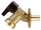 Quarter Turn Brass Sillcock, 1/2 In x 3/4 In