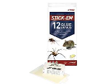Stick-Em Mouse and Insect Glue Traps, 12 Pk