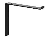 Premium Black Shelf Bracket, 10 In x 12 In