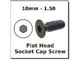 Flat Head Socket Cap Screw, #8mm-1.50 (Length)