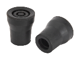 Black Crutch Tips, 7/8 In