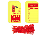 Fire Extinguisher Monthly Inspection Record Tag, 160 Ct