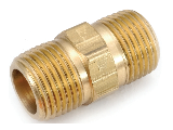 Brass Hex Pipe Nipple, 3/4 In