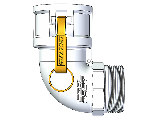 Aluminum 90 Degree Elbow Female Coupler x Male NPT, 2 In