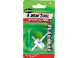Tire Valve 4 Way Tool