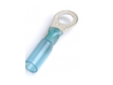 Blue Heat Shrinkable Ring Terminal 16-14 Gauge #6, 10 Pk