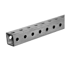 Steelworks Perforated Steel Square Telescoping Tube 14 Ga, 1 In x 72 In