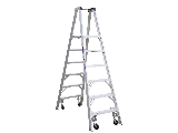 Aluminum Platform Ladder with Casters Type IA, 8 Ft