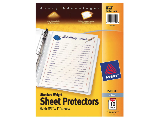Top Loading Clear Standard Weight Sheet Protector, 10 Pk