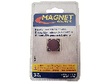 Neodymium Disc Magnets .709 In, 3 Pk