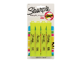 Sharpie Accent Yellow Tank-Style Highlighter, 4 Pk