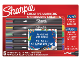 Sharpie Water-Based Acrylic Markers, 5 Pk