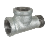 Street Service Tee Galvanized 150 Lb, 1 In