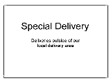 Refundable Delivery Deposit